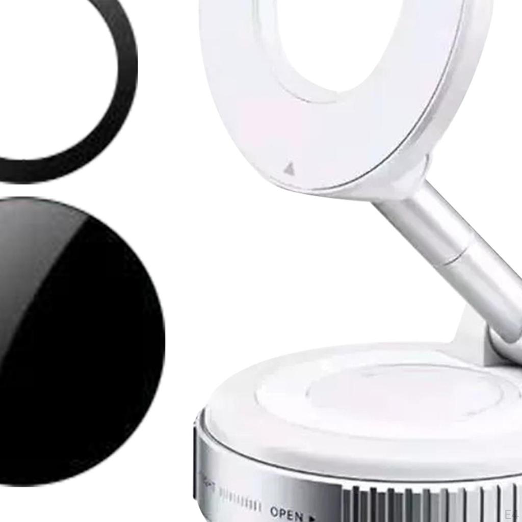 Magnetic Car Phone Holder Foldable Accessories for Glass Mirror Black
