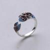 Retro Punk Men Ring Cute Cat Climb Tree Ring Demon Hip Hop Rock Animal Wolf Leopard Ring Copper Color Unisex Finger Jewelry