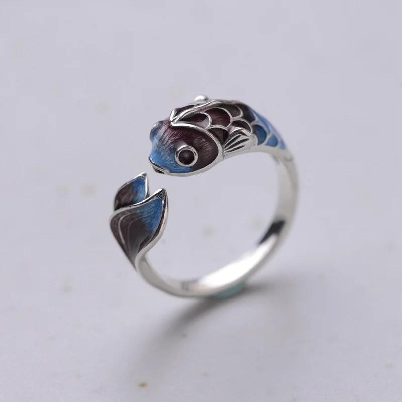 Retro Punk Men Ring Cute Cat Climb Tree Ring Demon Hip Hop Rock Animal Wolf Leopard Ring Copper Color Unisex Finger Jewelry
