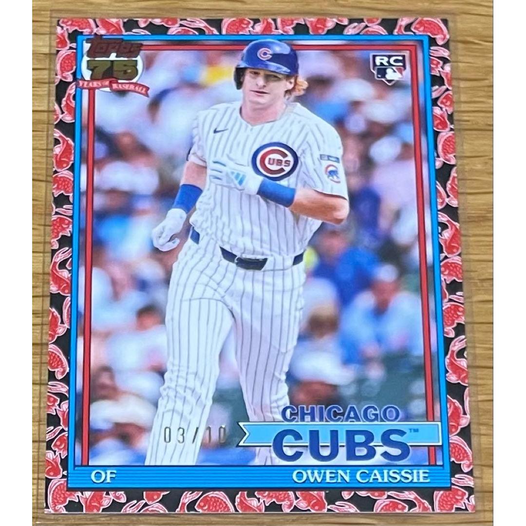 Used 10 Series Topps 2026 Cubs Owen Casey Rookie Carp Parallel