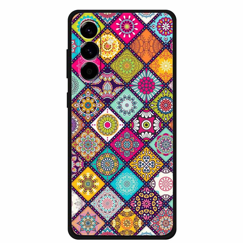 For Samsung Galaxy S25 FE 5G Case Soft Silicone TPU Black Phone Cover For Galaxy S25 FE 5G Protective Cartoon Bumper Coque S25FE