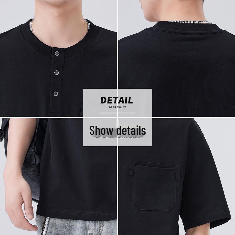 Baleno S&K Men's Button-Pocket Short-Sleeve T-Shirt
