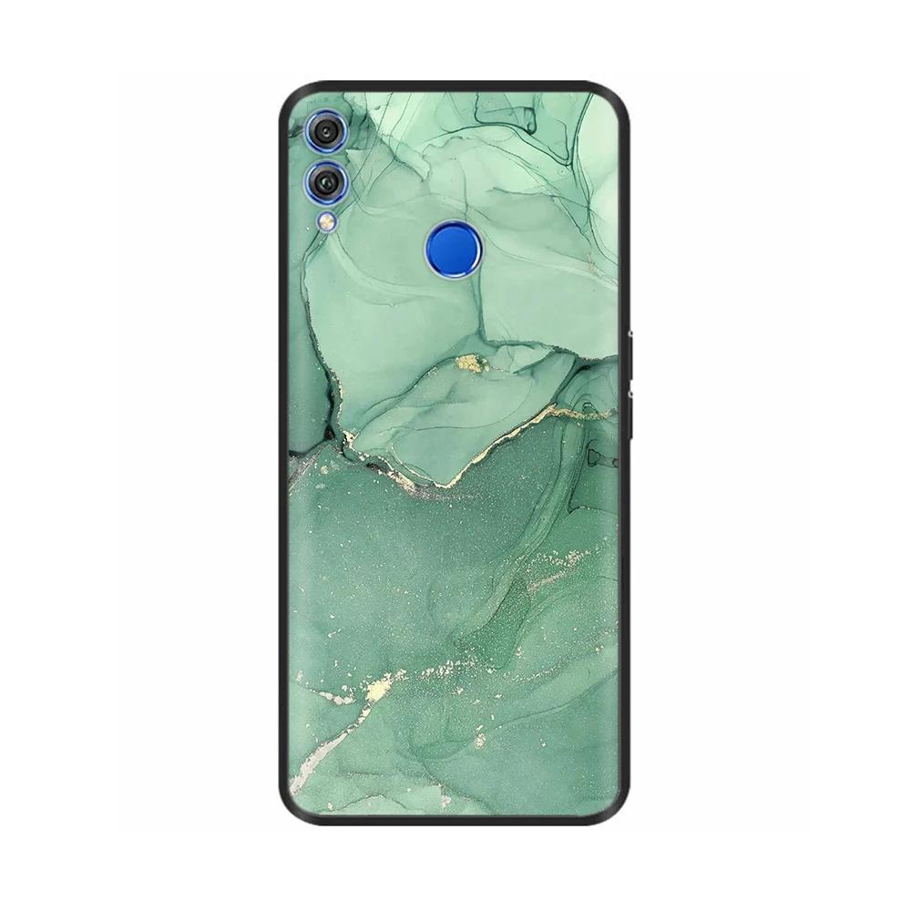 For Honor 8X Case Soft Liquid Silicone Full Coverage Phone Case For Huawei Honor 8X Cases Honor8X Cute Panda Back Cover Fundas