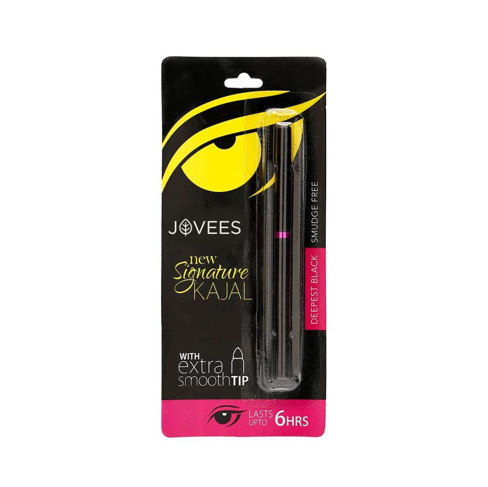 

Jovees Herbal Signature Kajal 3g Waterproof Smudge Free Eyeliner Natural Herbal Eye Makeup for Glamorous Look