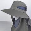 Foldable Sun Protections Hat Hikings Camping Casual Fishing Caps with Neck Flap
