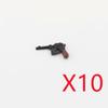 WWI WWII Building Blocks Soldiers Military Accessories Bomb Two-color Gun Mini Brick Weapons Gift Toy AKM Helmet RPG Grenad X026