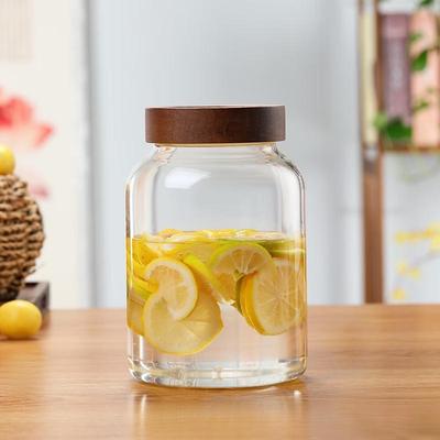 ZISIZ Large Capacity Glass Storage Jar