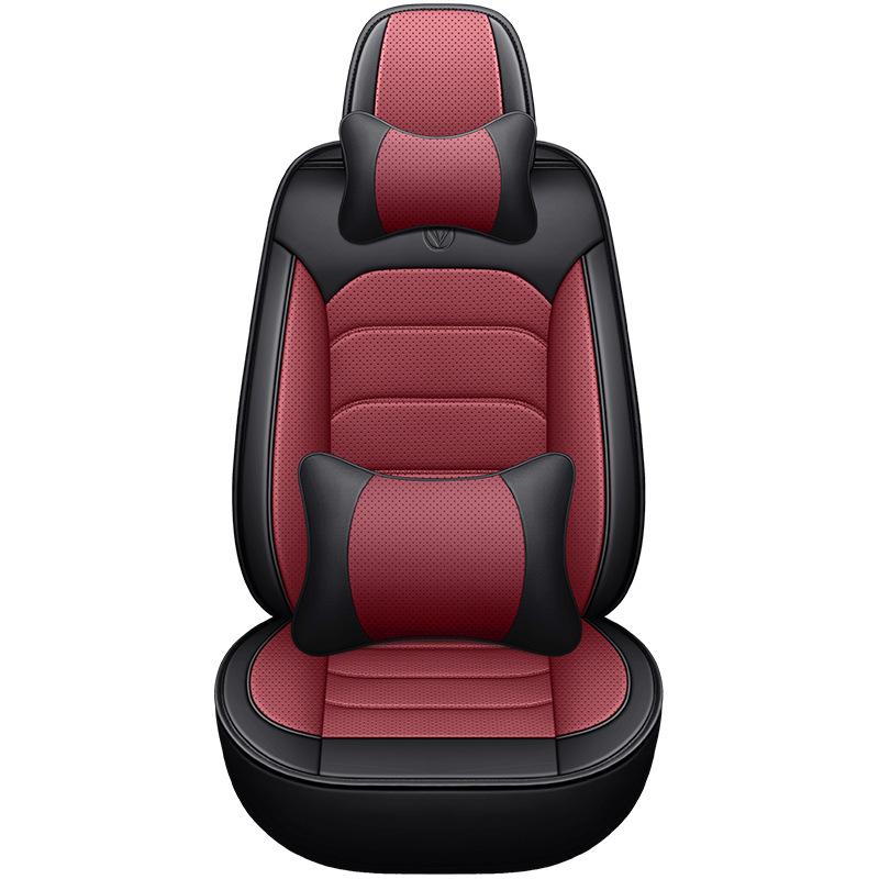 Diamond Series Nappa Leather Full Wrap Car Seat Cover - Sporty Universal Fit Seat Cushion.