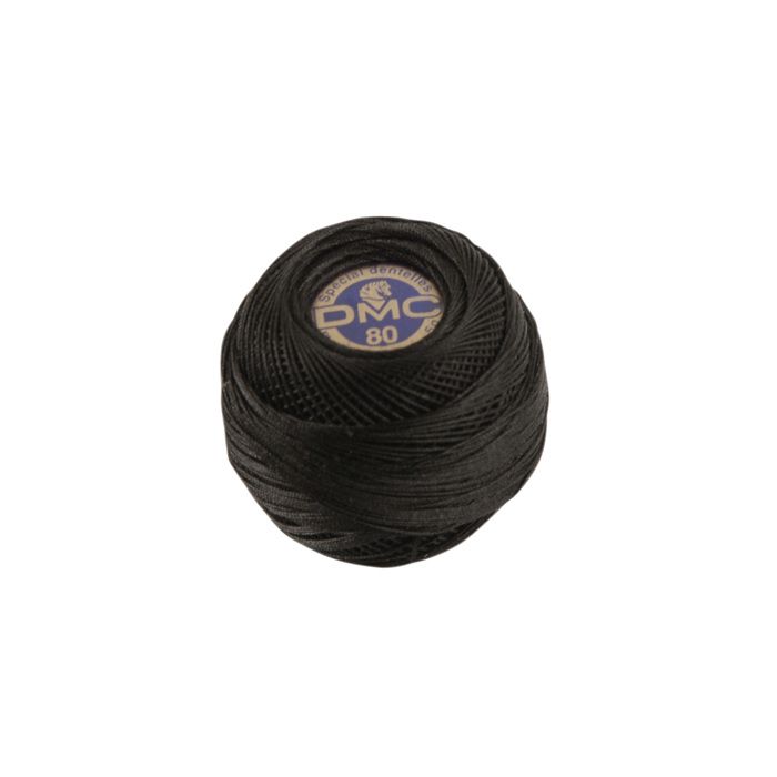 DMC Special Lace Thread - 5gr Ball. Collar. Black