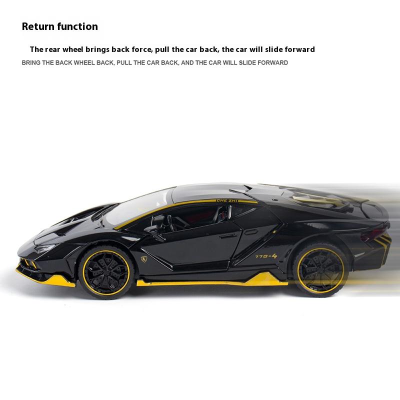 1/24 Lamborghini LP770-4 Supermuskuløs Sportsbil Legeringsmetall Støpt Bilmodell Samling av Hobby Dekorative Ornamenter Gave