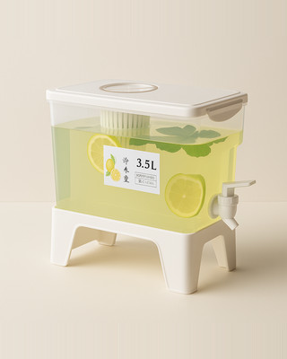 3,5l džbán, džbán na vodu s kohoutkem, dávkovač nápojů na studenou citronovou šťávu, nádoba na ledový džus