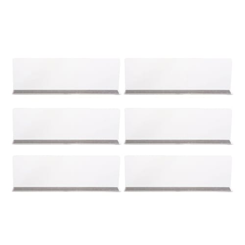 

MAGICLULU 6-Piece Magnetic Commodity Dividers for Shelves, Kitchen Dividers, Supermarket Merchandise Dividers, Magnetic Shelf Dividers, PVC, White