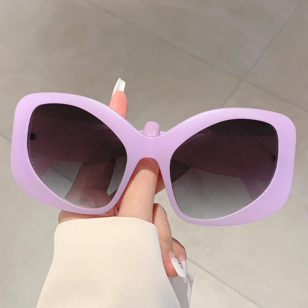 Stylish Oversized Sunglasses Women  New Irregular Rim Outdoor Shades for Travelling Trendy Design Anti-UV Sun Glasses
