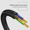 3C Certified Angled Three-Pin Plug with C13 Connector Power Cord for Computer and Rice Cooker