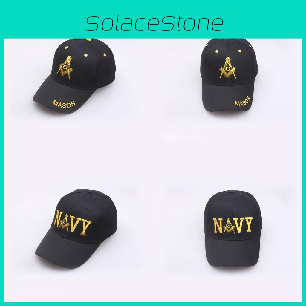 Embroidery Mason Letter Rmy Nvy Baseball Cap Outdoor Casual Pure Hat Cotton