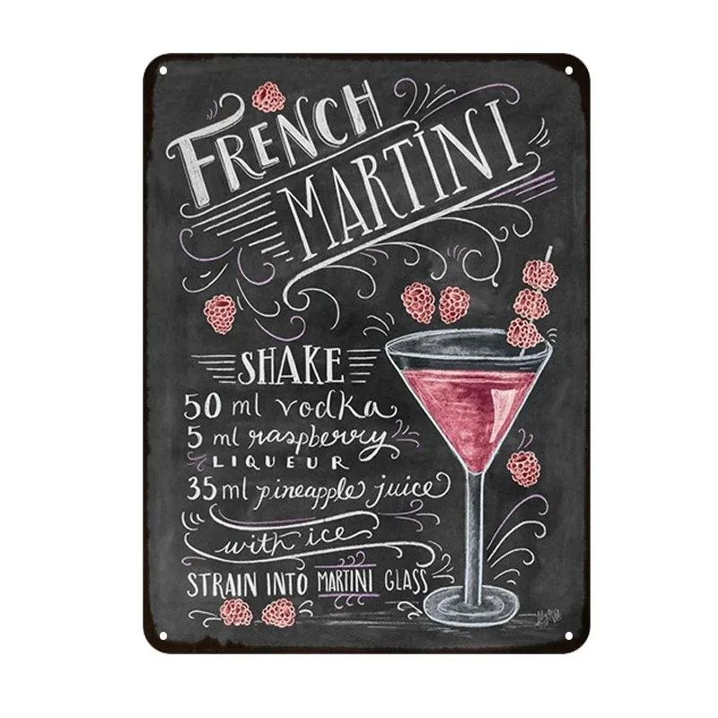 Summer Time BEER Retro Metal Tin Signs Decor Mojito Cocktail Plaque Vintage Posters Bar Pub Art Stickers Wall Decor