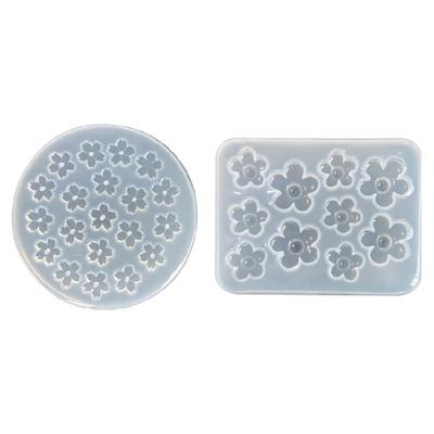 Silicone Handmade Pendant Molds Crafting Supplies Small Flower Shape for Resin Art Crafting and Home Decorating Projects