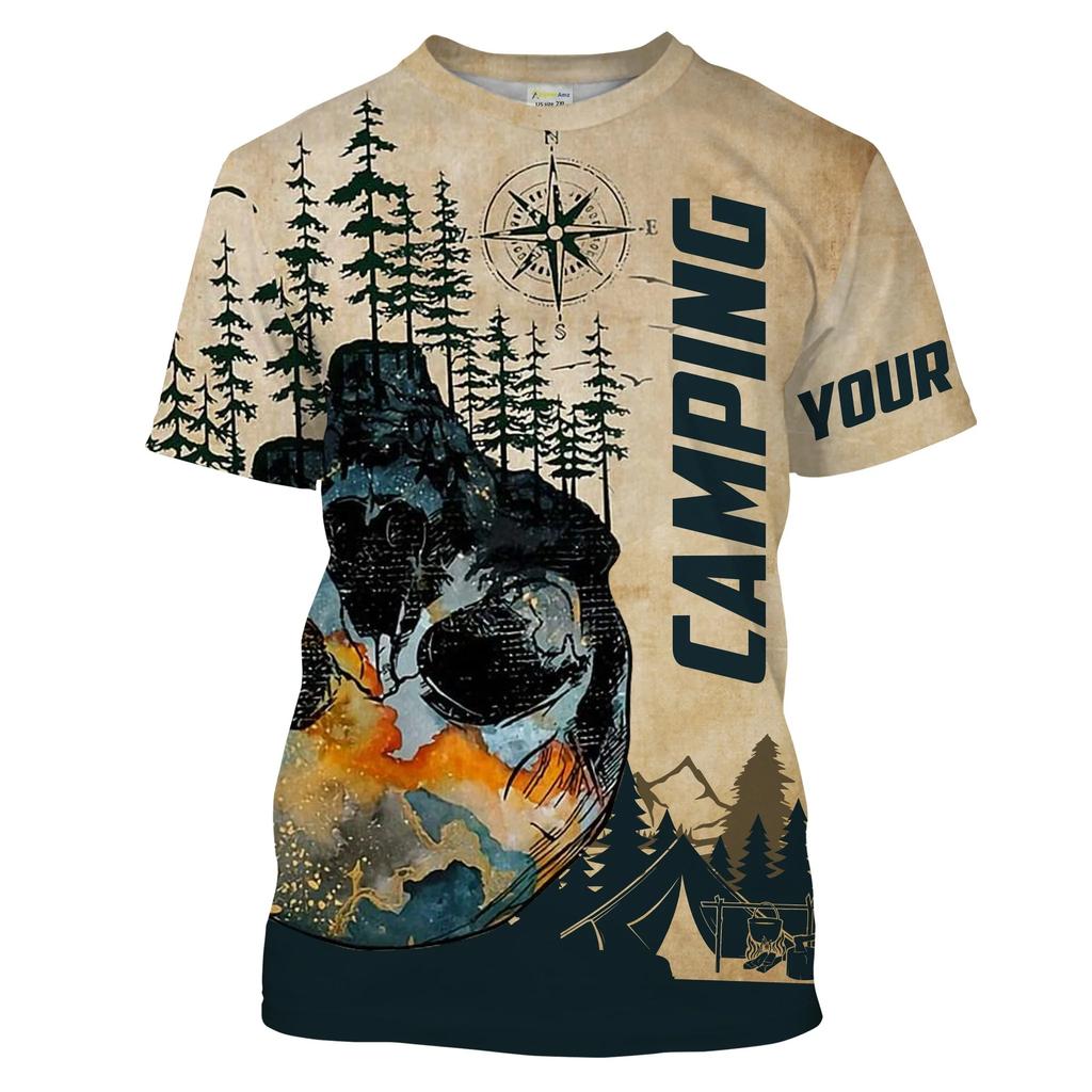 New Short Sleeved T-shirt 3D Printed Top with Personalized Round Nec T-shirt