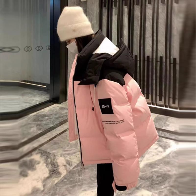 Official down cotton clothes women's winter new short loose thickened small warm jacket tide