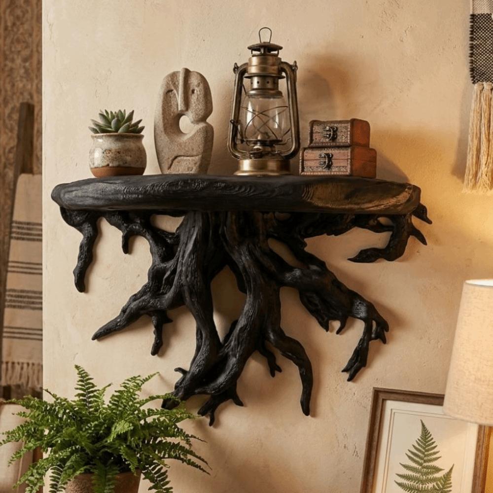 Plastic Tree Root Shaped Wall Rack 3D Printed Storage Stand Wall Mount Display Rack Bedroom Decor