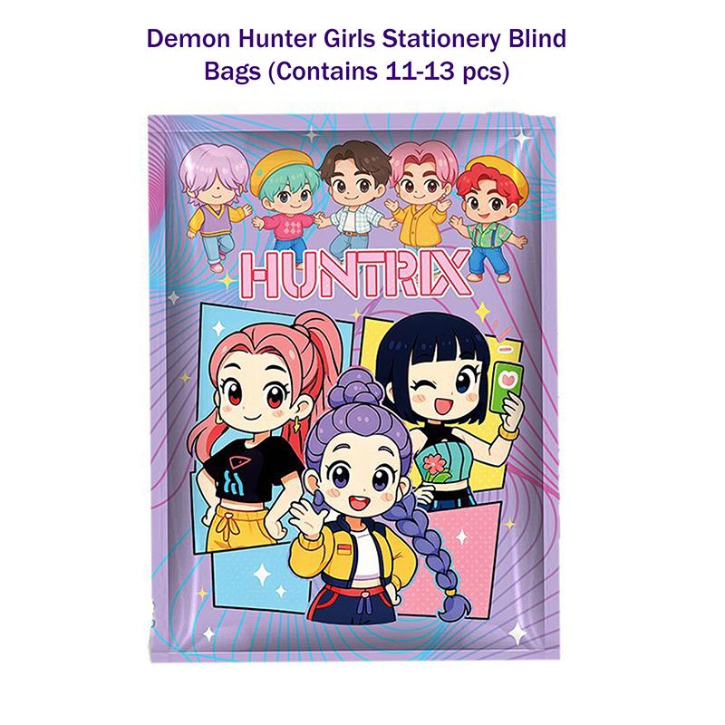 Kpop Demon Hunters Stationery Blind Bag Set Cute Surprise School Supplies Mystery Anime Study Gift Pack For Students & Fans