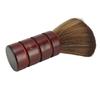 Wooden Face Duster Brush Lightweight Professional Cleaning Neck Duster Brush for Barber Shop Brown