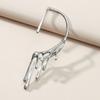 Exaggerated Personality Fashion Lava Ear Hanging Ins Design Feeling Water Drop Retro Ear Bone Clip Earrings Jewelry Women