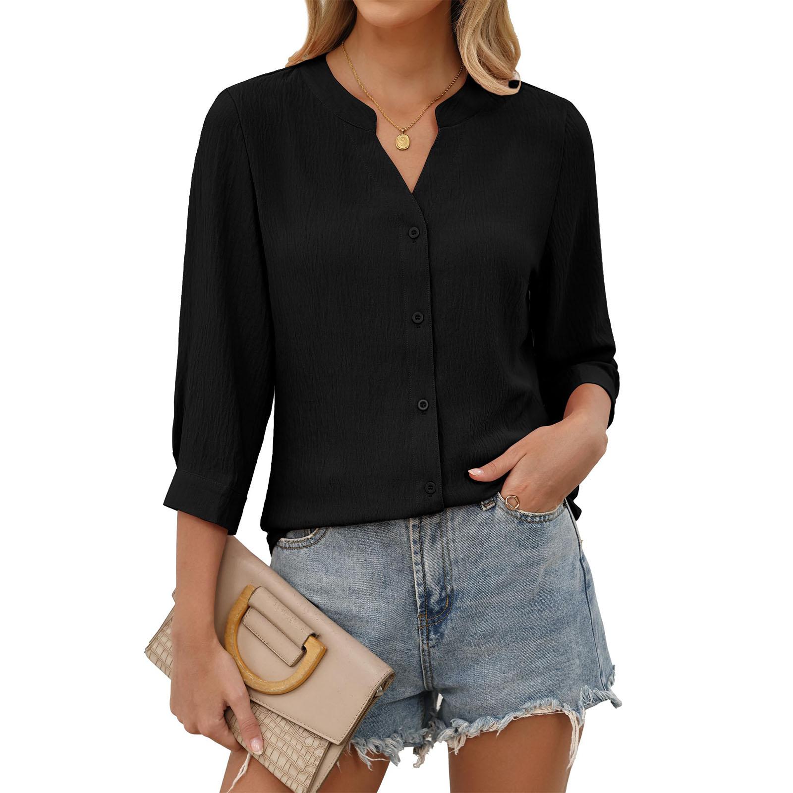 Модный повседневный женский однотонный топ L