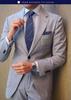 [HISDERN] Business Necktie for Men, Blue, Wedding, Tie and Pocket Square Set, Formal, Striped Pattern, Necktie for Job Hunting, Interviews, Entrance
