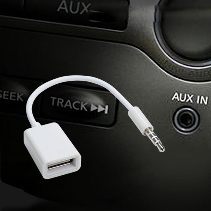 Universal Car Stereo 3.5mm USB Adapter Cable Suitable for Sound Systems Music Streaming Without Decoding Functionality