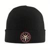 Hail Satan Baphomet In Occult Inverted Pentagram Knit Hat Beanie Winter Hat Warm Hip Hop Cap for Men Women