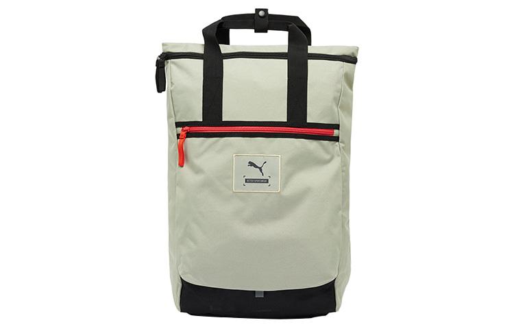 PUMA Fabric Handheld Backpack Regular Unisex Gray Green 079224-02