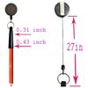Elastic Pull Pen Sleeve with Key Ring Attachment Retractable Keychain Protects Pens from Damage in Backpacks and Desks
