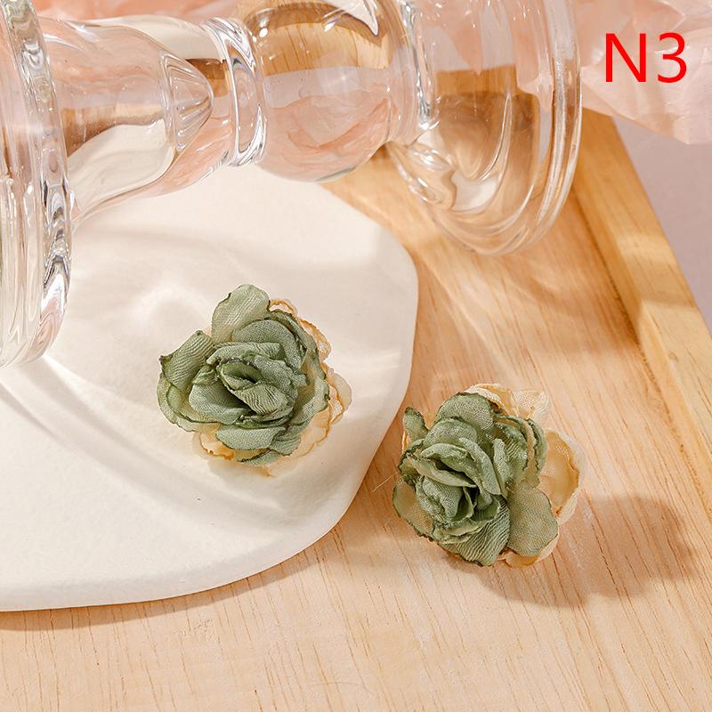 

1 пара летних кружевных серег с розовыми цветами, ручная работа, роскошные серьги-гвоздики, ювелирный подарок