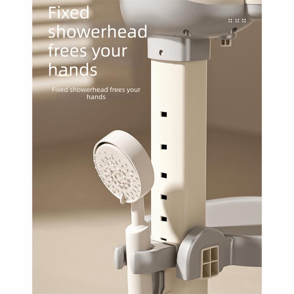 Adjustable Baby Bath Stand Non-Slip Infant Bath Support Baby Standing Shower Stand Household Use