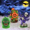 Halloween Pumpkin Head Tree Spirit Ornament Creative Desktop Resin Trendy Atmosphere Decoration Gift Ornament