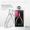 SULLMAR Cuticle Scissors, Gold, Stainless Steel 501, Swan Design, Cuticle Nippers, Silver, Small Blade.
