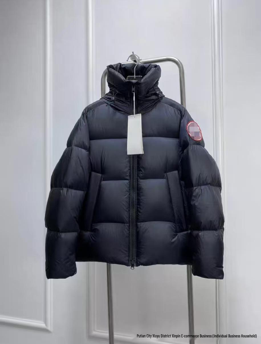 Высококачественная унисекс красная пуховая куртка с капюшоном - Морозостойкая, утолщенный пуховик, модная черная этикетка. XL