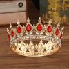 New Bridal Crown Headpiece - Exquisite High-end Wedding Birthday Party  and Cake Decoration - Bridal Hair Accessory - Round Crown Tiara