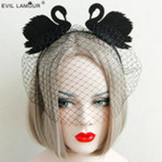 Quirky Lace Crown Headband: Halloween & Christmas Hair Ornament FG-30