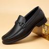 Shoes Spring New Breathable Casual Leather Shoes Soft Sole Soft Surface Business Loafer Beanie Shoes