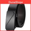 Minimalist Pu Leather Automatic Buckle Belt For Business Casual Wear