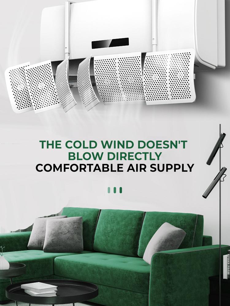 Universal Air Conditioner Windshield Baffle Cover Wall Mounted Wind Deflector Anti-Direct Blowout for Air Conditioning Outlet