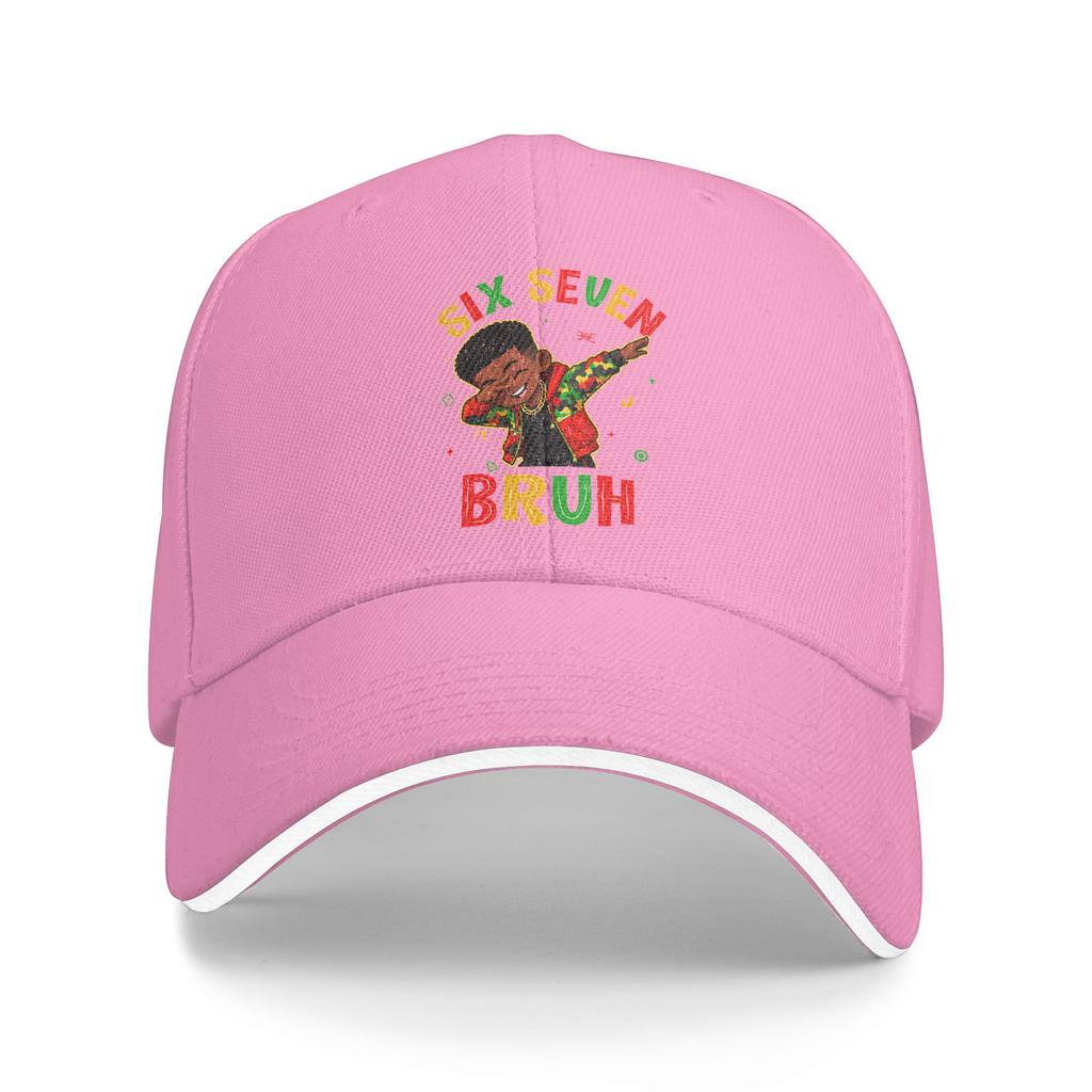 Six Seven Bruh 67 Black History African American Casual Baseball Cap Summer Trucker Hat Running Hippie Snapback Cap Baseball Cap