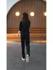 2025 Trendy Slimming Stand-up Collar Sweatshirt & Wide-leg Pants Set for Women - Casual Spring/Autumn Sportswear