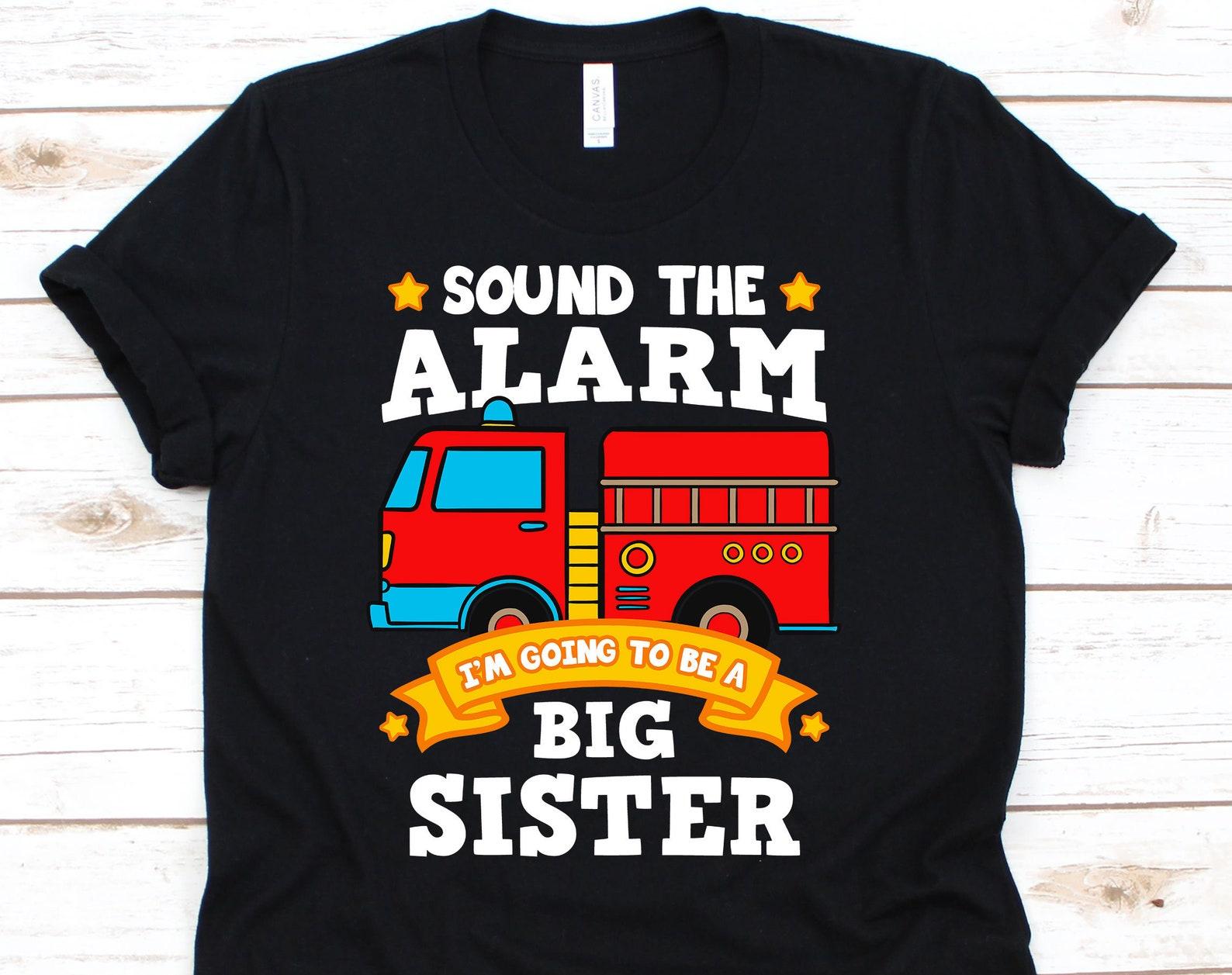 Big Sister, Big Sis Shirt, Big Sister Shirt, Baby Shower, Big Sis, Big Sister Gift, Big Sister Announcement, Fireman Shirt S