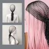 Rhinestone Fishnet Face Veil, High-End Photo Prop, Stylish & Creative Grid Sparkly Headpiece Head Veil Accessory