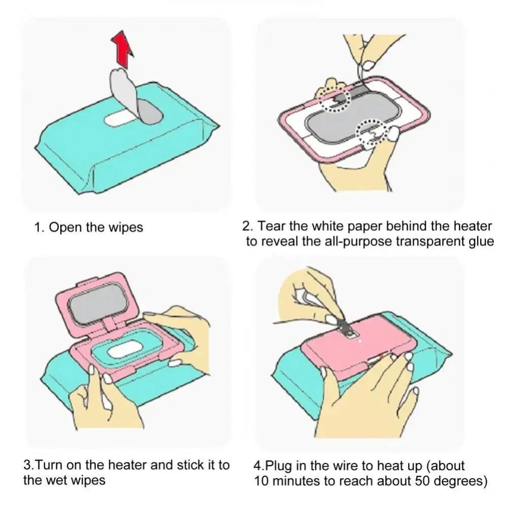 Nuovo scaldasalviette per neonati, distributore termico di asciugamani caldi e umidi, scatola riscaldante per tovaglioli, copri scatola per auto, mini scaldacarta, salviette disinfettanti