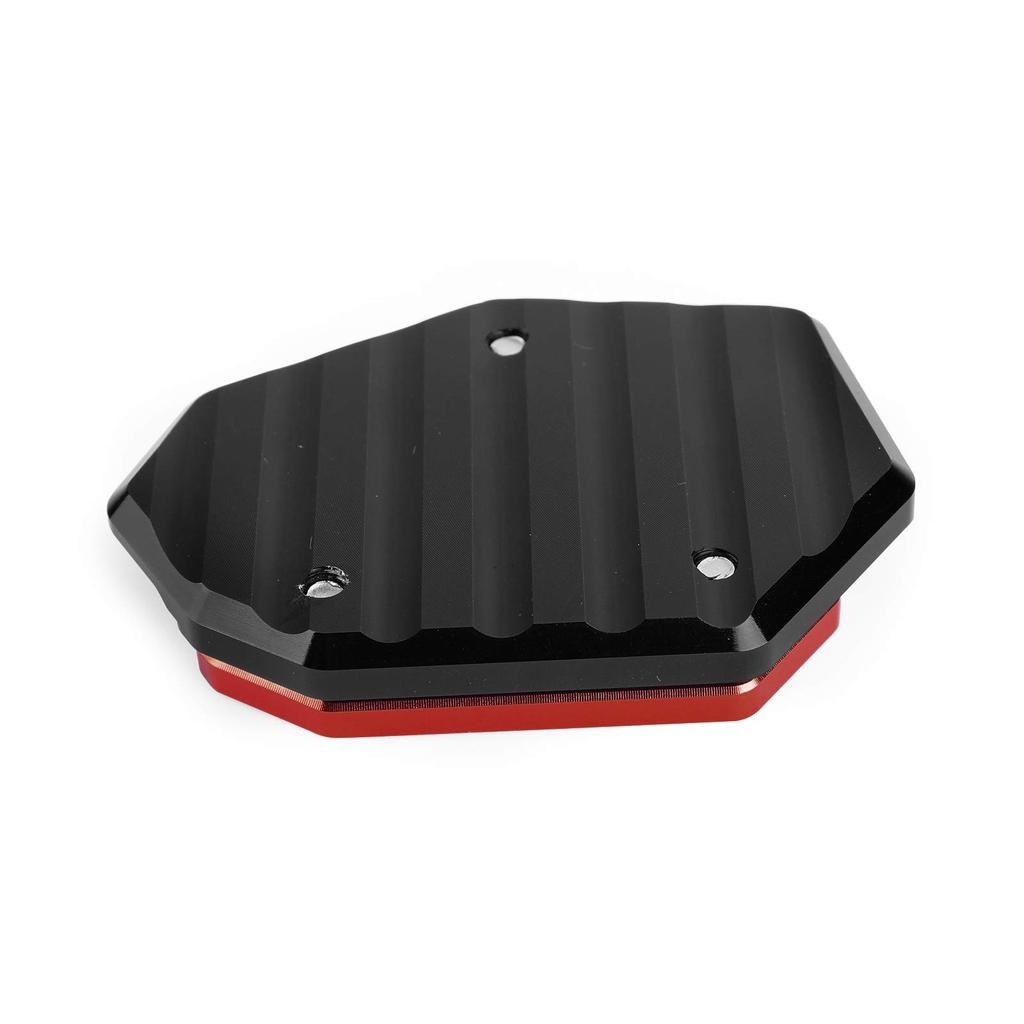 Bruce & Shark Kickstand Side Stand Stand Stand Plate Extension Aluminum for Yamaha YZF R25 R3 MT-25 MT-03 14-17 Red
