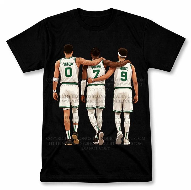 

Jayson Tatum Jaylen Brown Derrick White Boston Celtics Graphic T Shirt Vintage S